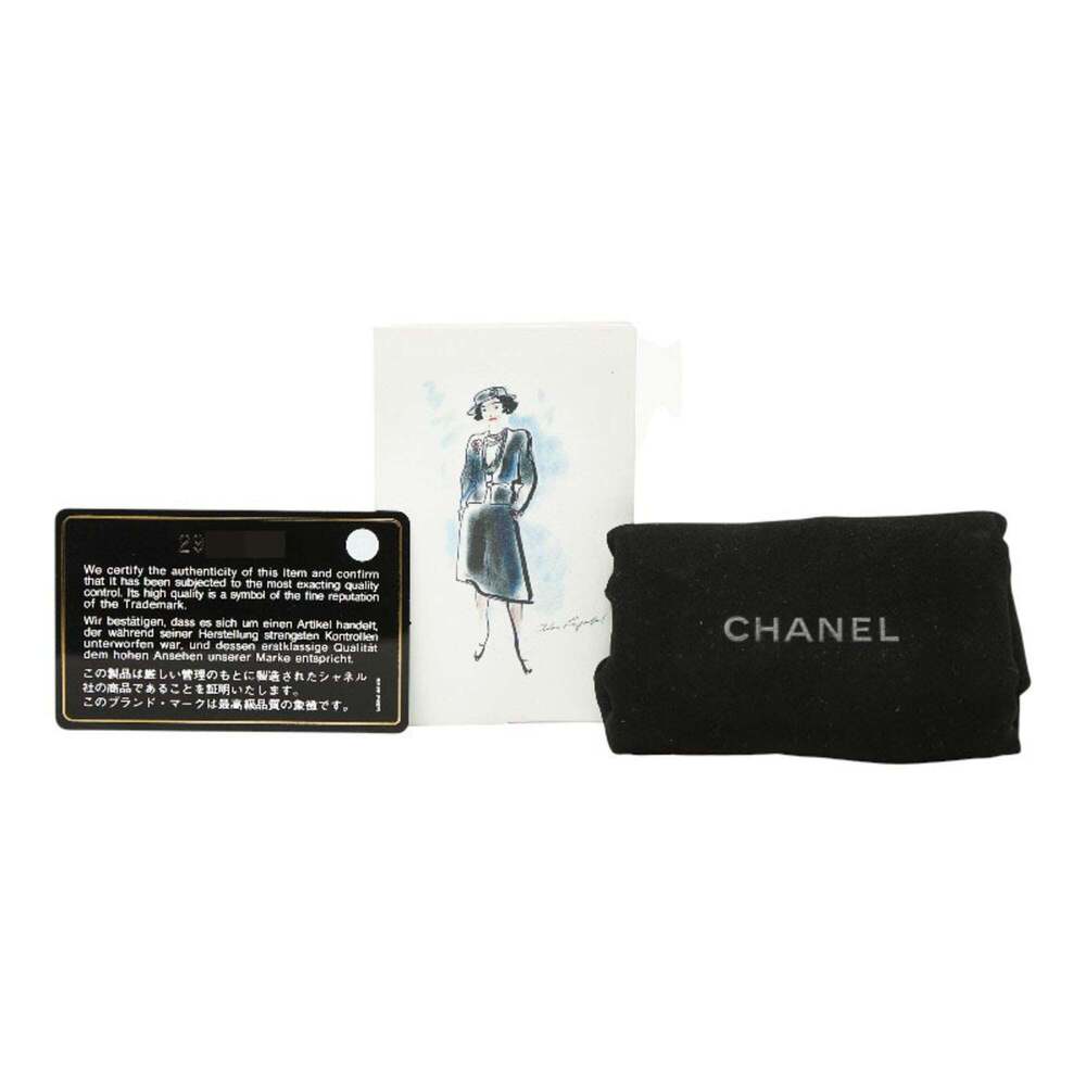 CHANEL Authentic Black Lambskin Leather Logo Wallet - Picture 10 of 10